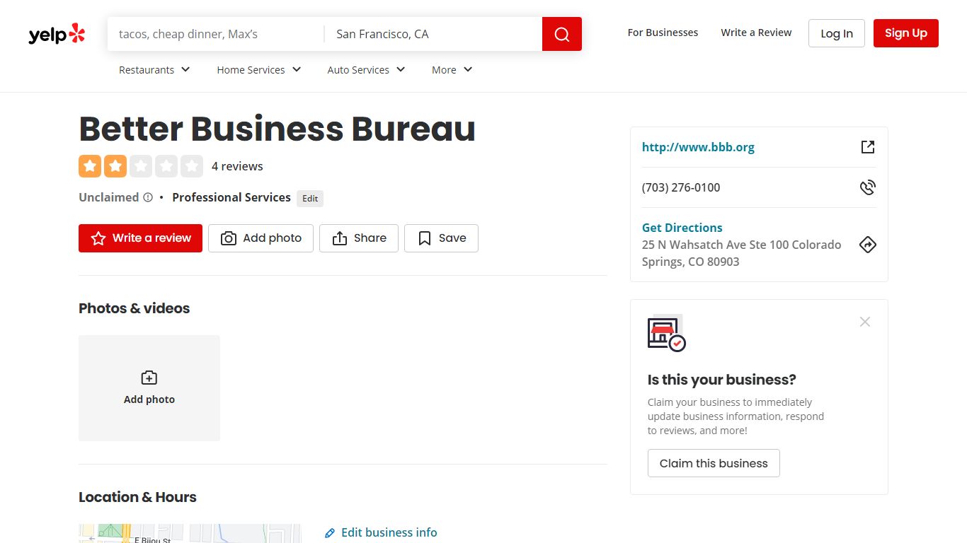 Better Business Bureau - Colorado Springs, CO